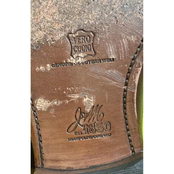 J & M 1850 Mens 10 Brown Wingtip  Shoes Made In India GUC main image 11